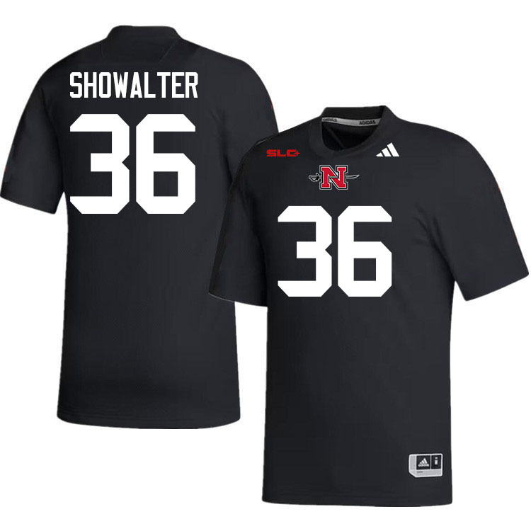 Nicholls Colonels #36 Gabriel Showalter College Football Jerseys,Uniforms Stitched-Black